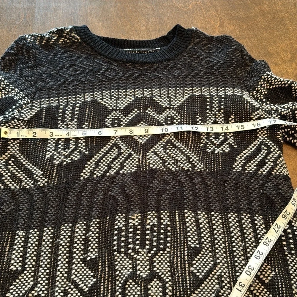 J. Crew Geometric Print Wool Blend Sweater Size XS